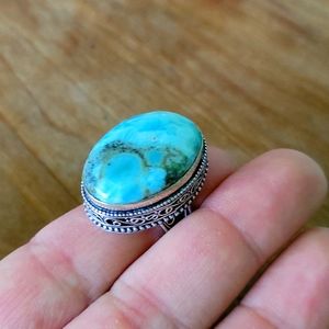 Larimar Silver Ring
